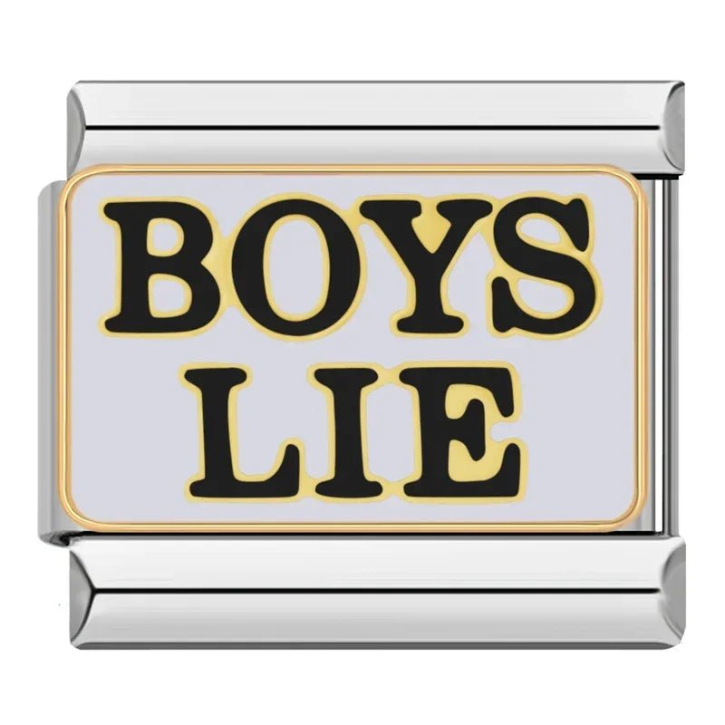 Charm Boys lie - Italian Charms