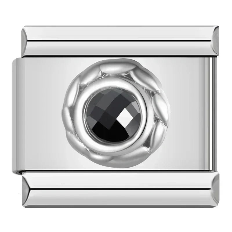 Charm Brillo Negro - Italian Charms