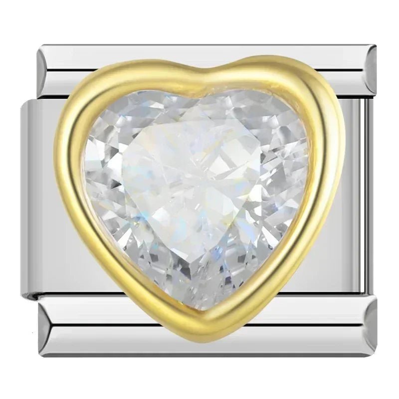 Charm Corazon brillante - Italian Charms