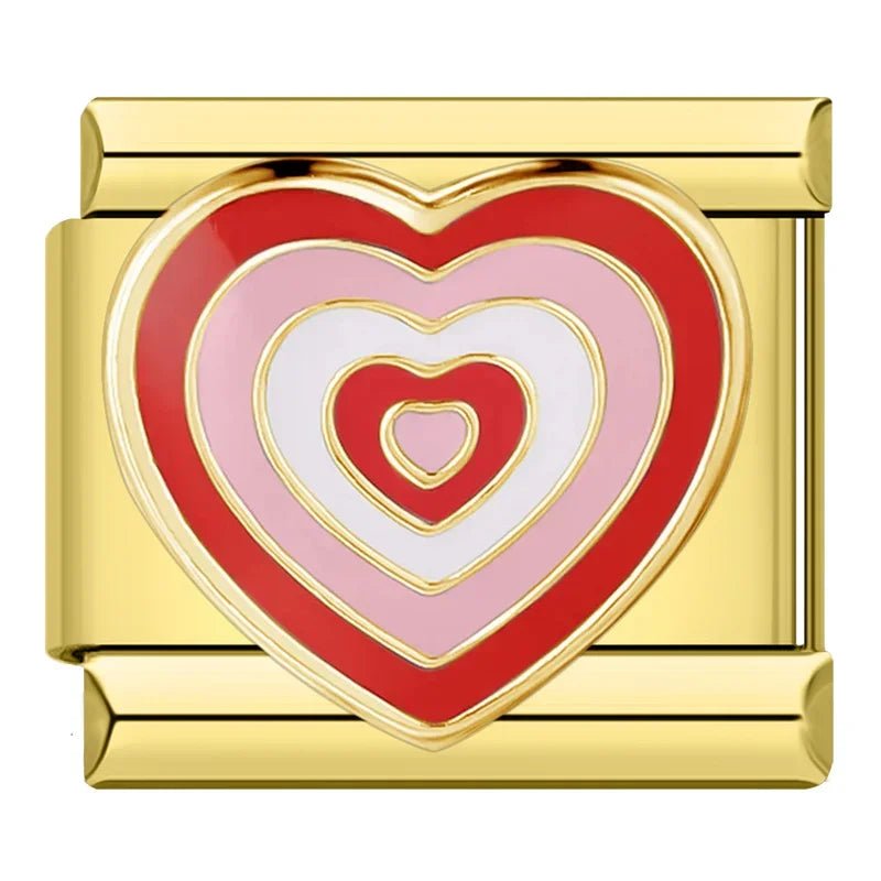 Charm Corazon de colores - Italian Charms
