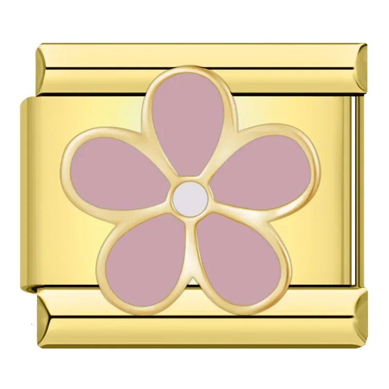 Charm Flor lila - Italian Charms