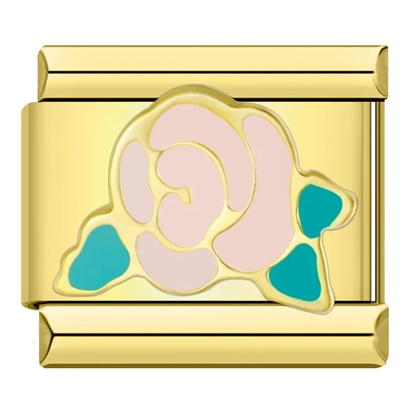 Charm Flor Rosa - Italian Charms