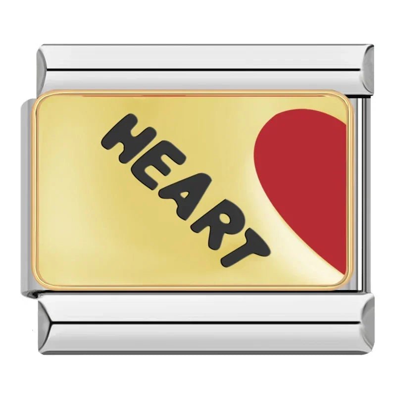 Charm HEART - BREAKER - Italian Charms