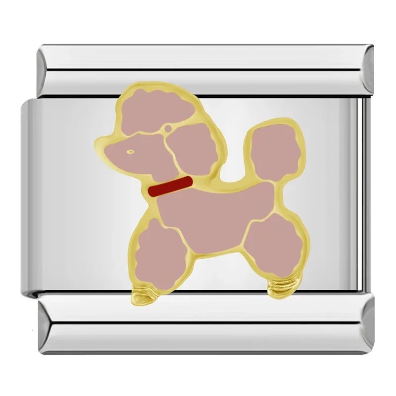 Charm poodle rosa - Italian Charms