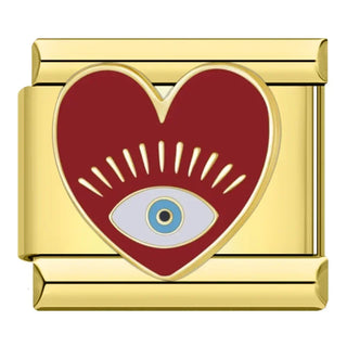 Charm Ojo Corazón Rojo