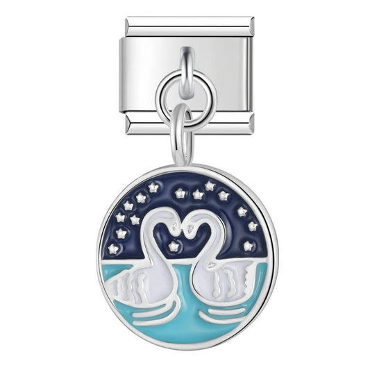 Charm Amor de Cisnes - Italian Charms