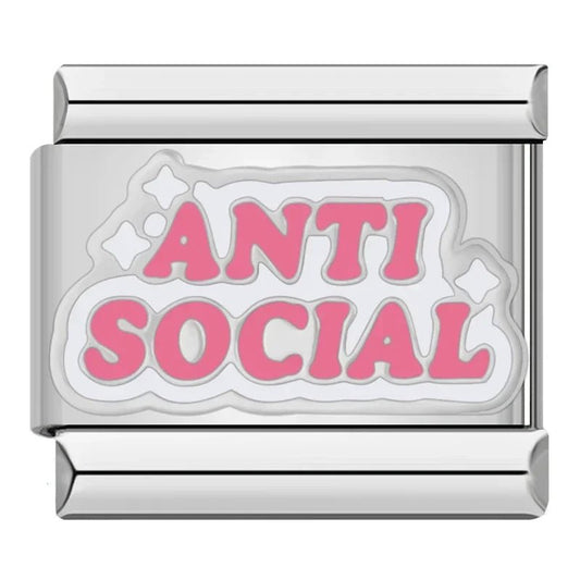 Charm anti social - Italian Charms