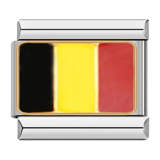 Charm Bandera de Bélgica - Italian Charms
