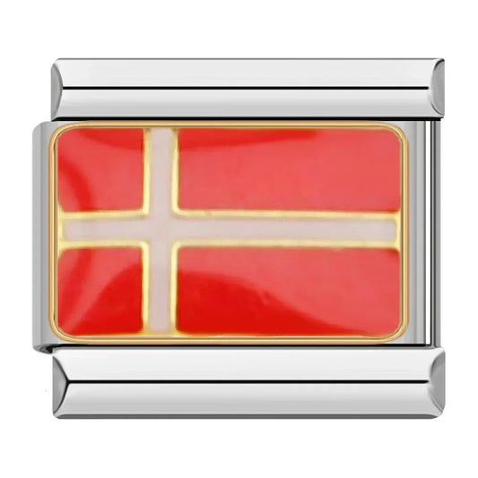 Charm Bandera de Dinamarca - Italian Charms