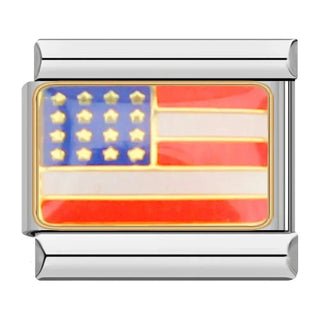Charm Bandera de EE.UU - Italian Charms