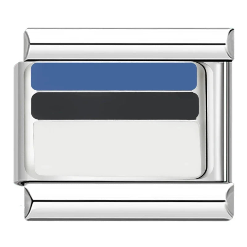 Charm Bandera de Estonia - Italian Charms