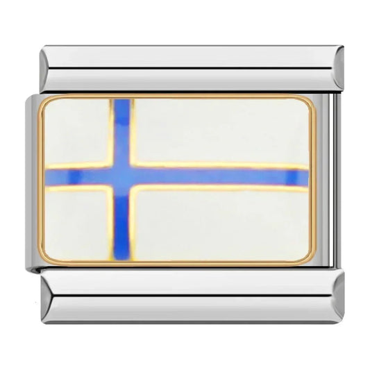 Charm Bandera de Finlandia - Italian Charms