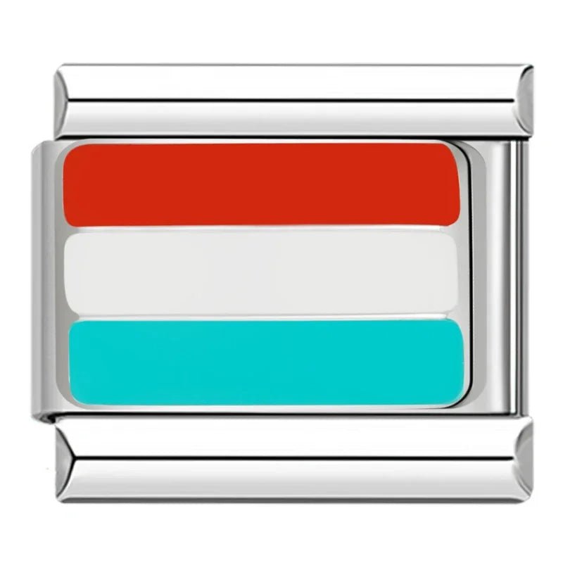 Charm Bandera de Luxemburgo - Italian Charms