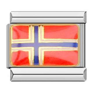 Charm Bandera de Noruega - Italian Charms