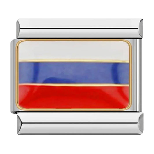 Charm bandera de Rusia - Italian Charms