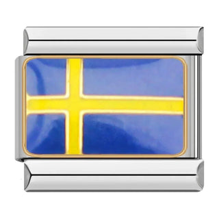Charm Bandera de Suecia - Italian Charms