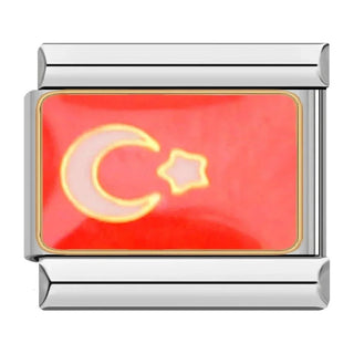 Charm Bandera de Turquía - Italian Charms
