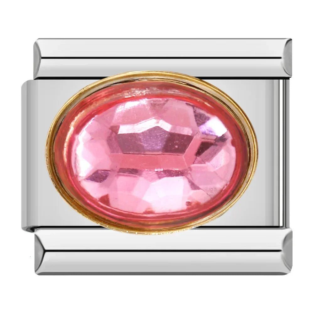 Charm Brillo rosa - Italian Charms