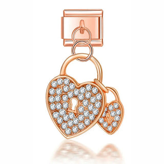 Charm Colgante Corazones - Italian Charms
