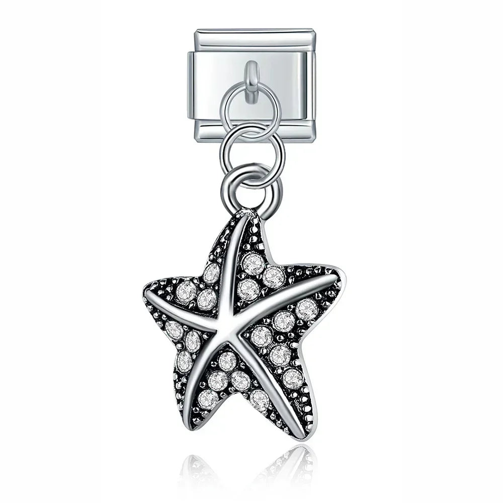 Charm Colgante Estrella color plata - Italian Charms