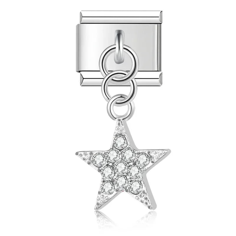 Charm Colgante Estrella Plata - Italian Charms