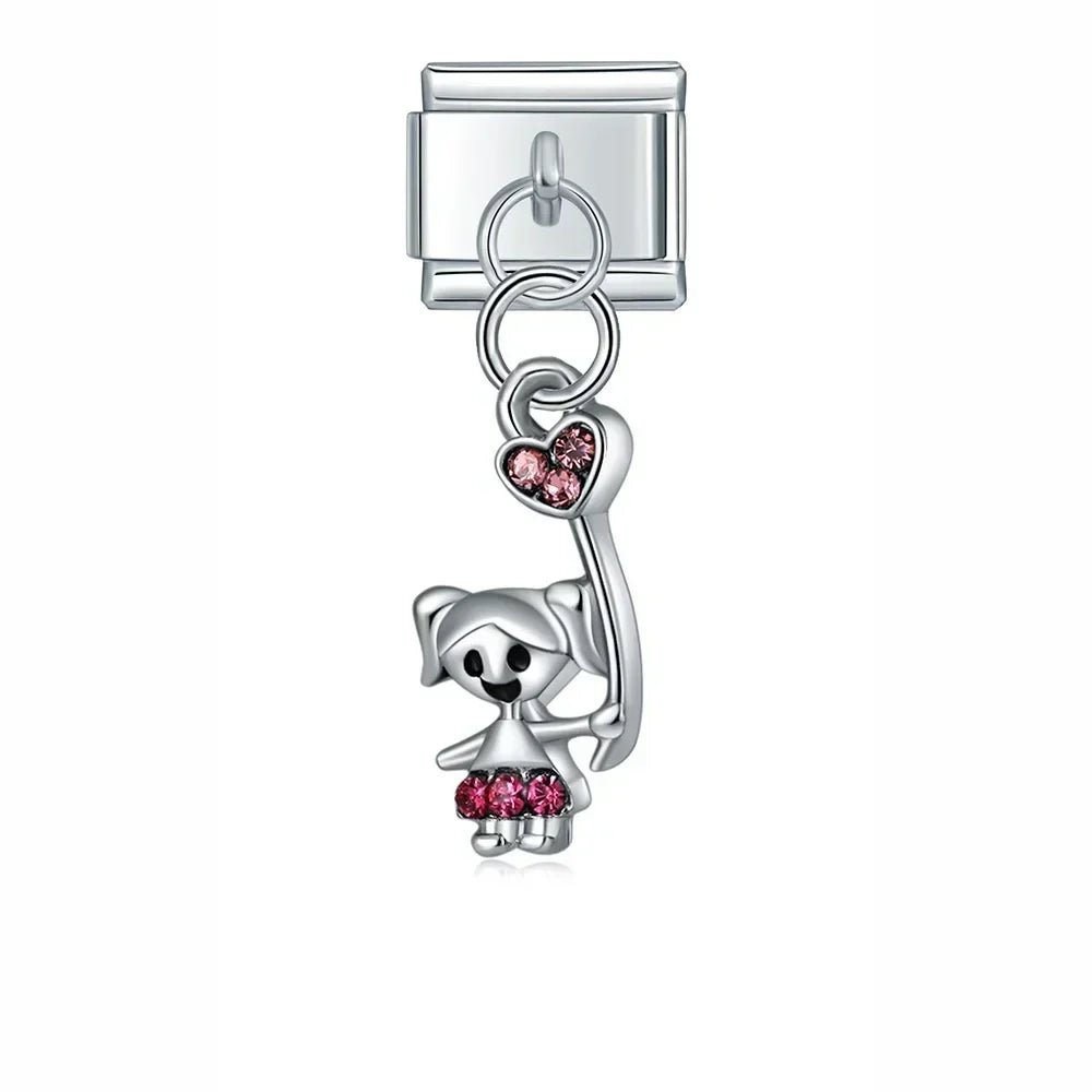 Charm Colgante Niña - Italian Charms