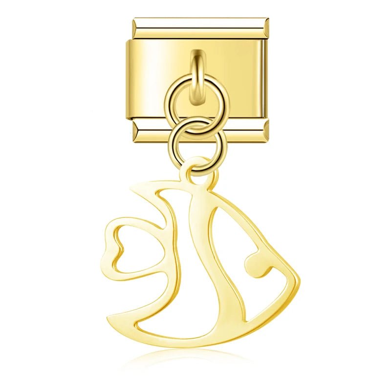 Charm Colgante Pez mar - Italian Charms