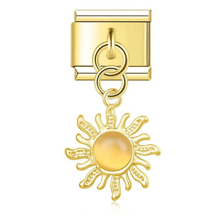 Charm Colgante sol dorado - Italian Charms