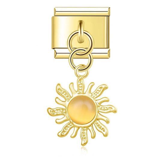 Charm Colgante sol dorado - Italian Charms