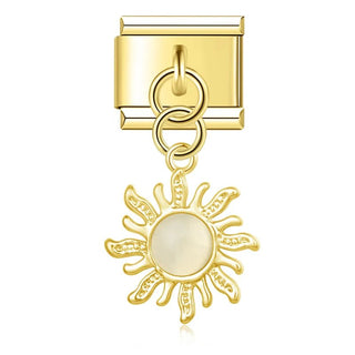 Charm Colgante sol gris - Italian Charms
