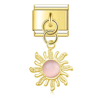 Charm Colgante sol rosa - Italian Charms