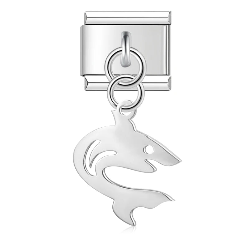 Charm Colgante Tiburon Mar - Italian Charms