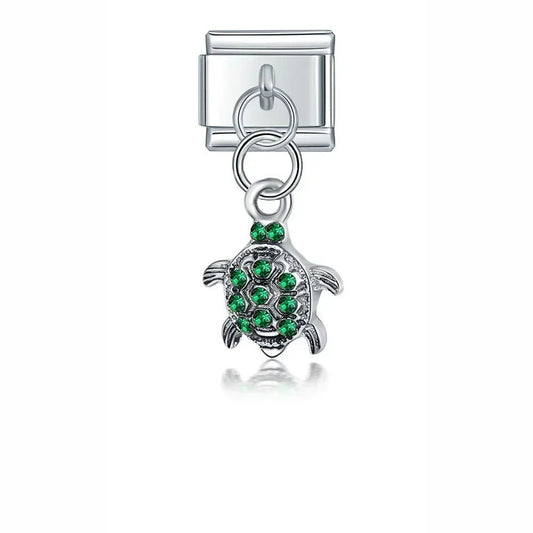 Charm Colgante tortuga verde mar - Italian Charms