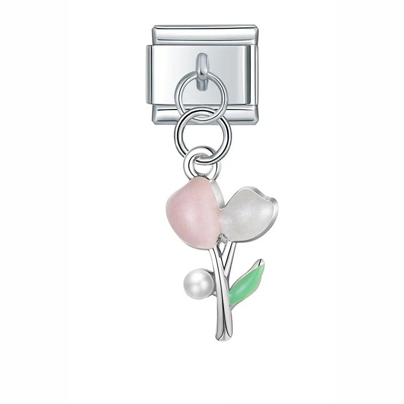 Charm Colgante tulipan - Italian Charms