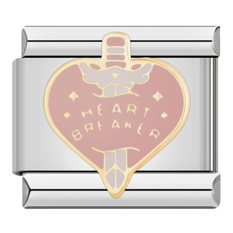 Charm Corazon Heart Breaker - Italian Charms