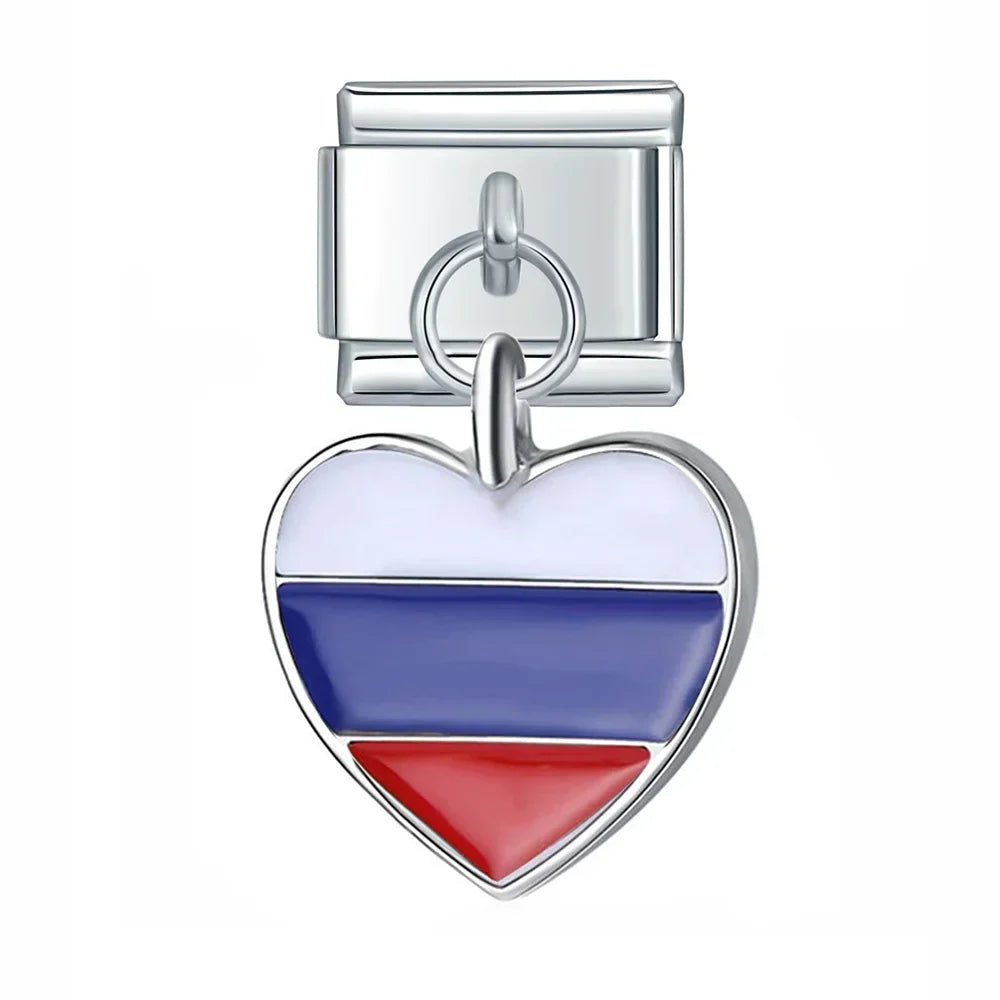 Charm Corazón Rusia - Italian Charms