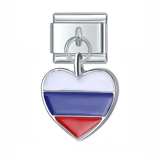 Charm Corazón Rusia - Italian Charms