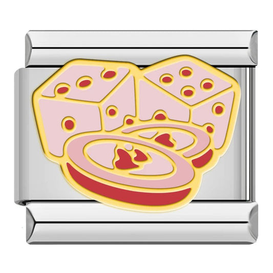 Charm Dados Suerte - Italian Charms