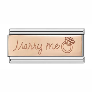 Charm Doble Casate conmigo - Italian Charms