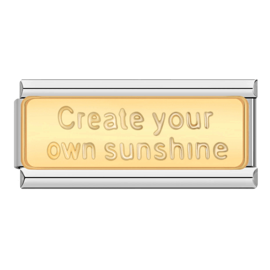 Charm Doble Create your sunshine - Italian Charms