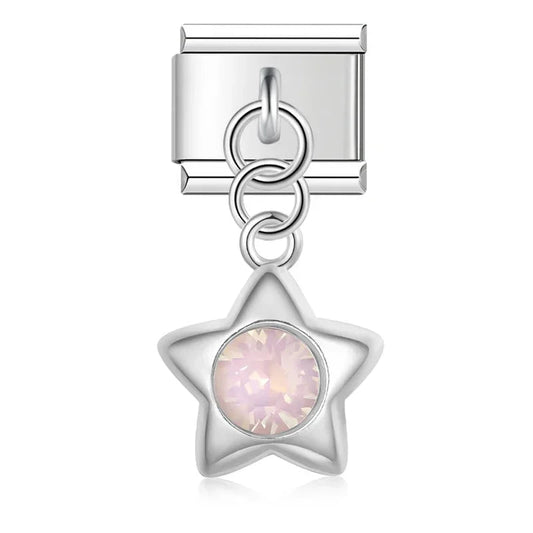 Charm Estrella rosa - Italian Charms