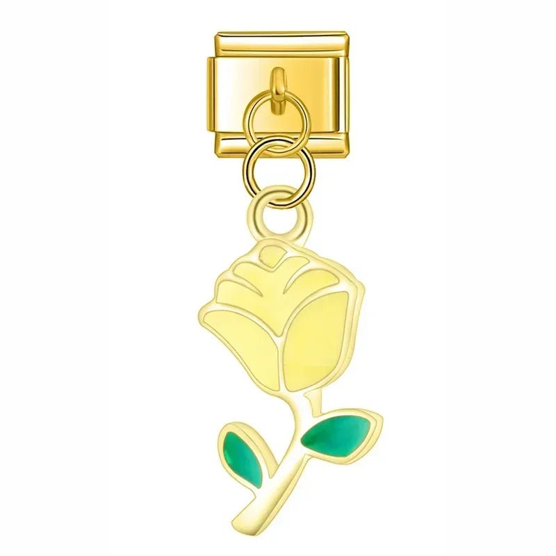 Charm Flor Amarilla - Italian Charms