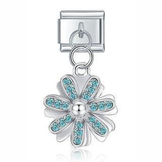 Charm Flor Azul - Italian Charms