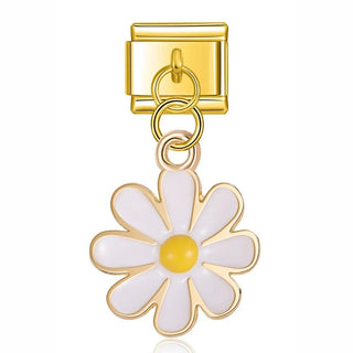 Charm Flor Blanca - Italian Charms