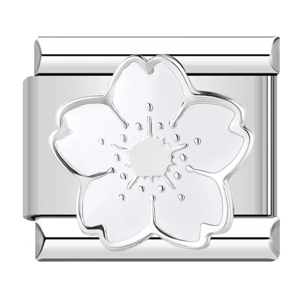 Charm Flor Blanca - Italian Charms