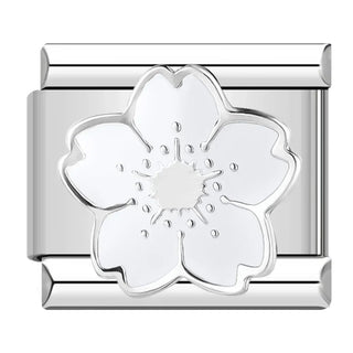 Charm Flor Blanca - Italian Charms