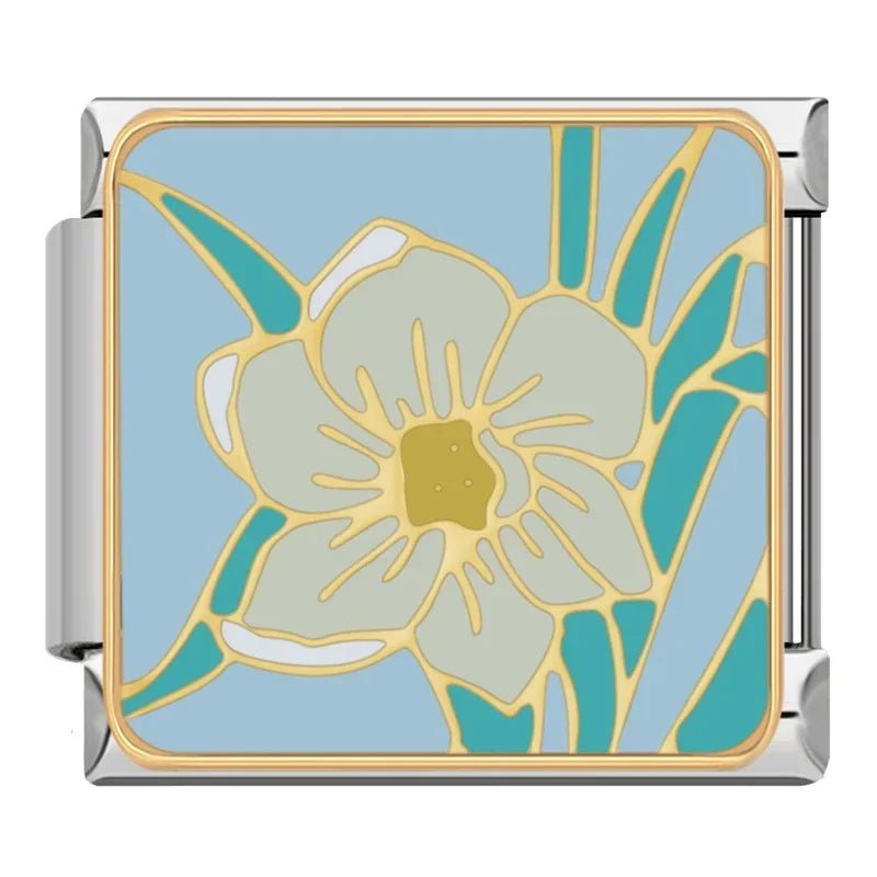 Charm Flor Blanca - Italian Charms