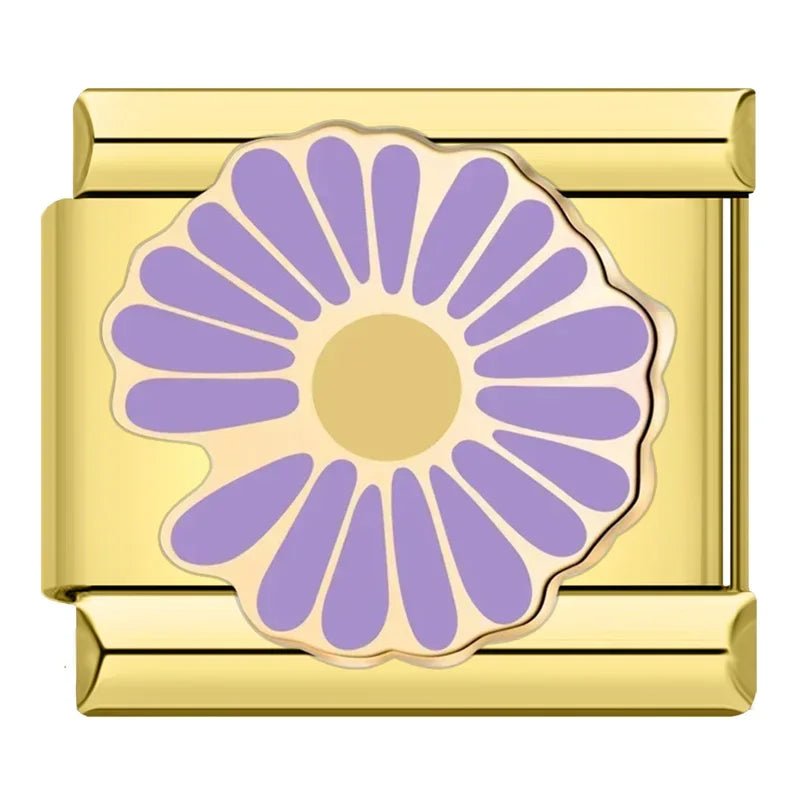 Charm Flor lila - Italian Charms
