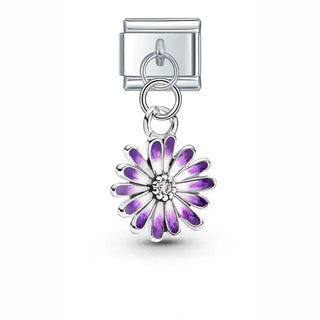 Charm Flor lila - Italian Charms