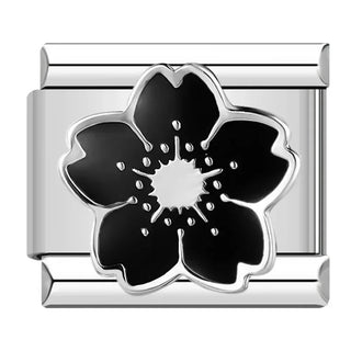 Charm Flor Negra - Italian Charms